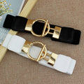 Stunning Fashion Solid Belt’s for Women/Simple Waist Elastic/Round Buckle Decoration Girdle Belt.