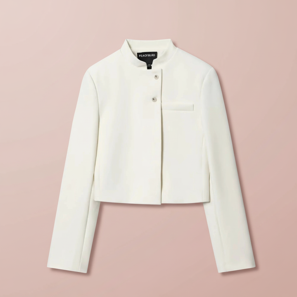 Breathable Cropped Jacket/Elegant Simple Female Single-Breasted Stand Collar Blazer’s Jackets Fashion Slim Coat’s.