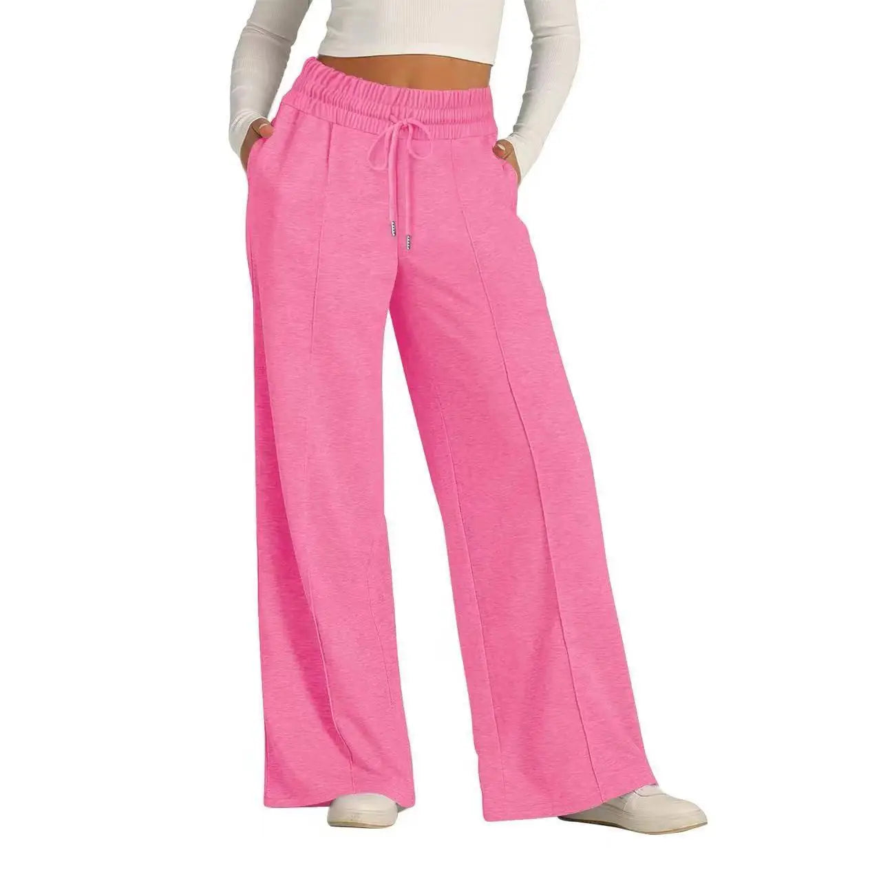 Comfort Baggy Wide Leg Sweatpant’s/High Waisted Baggy Flared Pants Drawstring/ Athletic Joggers Casual Daily Wear Loose Yoga Sports Pants.
