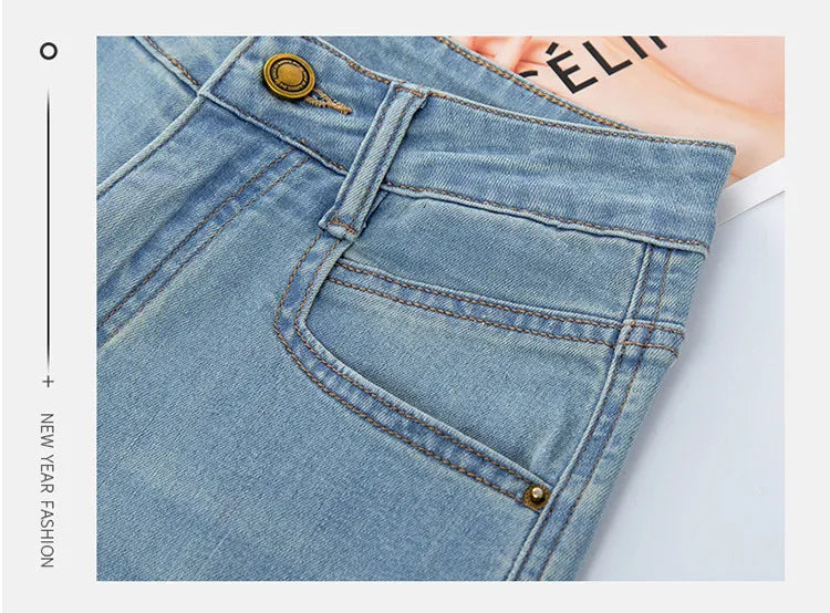 Women’s High-Waist Wide-Leg Jeans | Retro Straight-Leg Denim Pants | Light & Dark Wash
