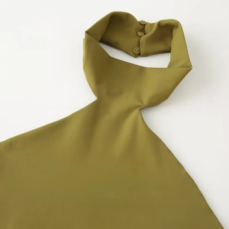 HXAO Halter Top Women Tank Top’s/Sexy Off Shoulder Sleeveless Backless Tops Elegant Vest.