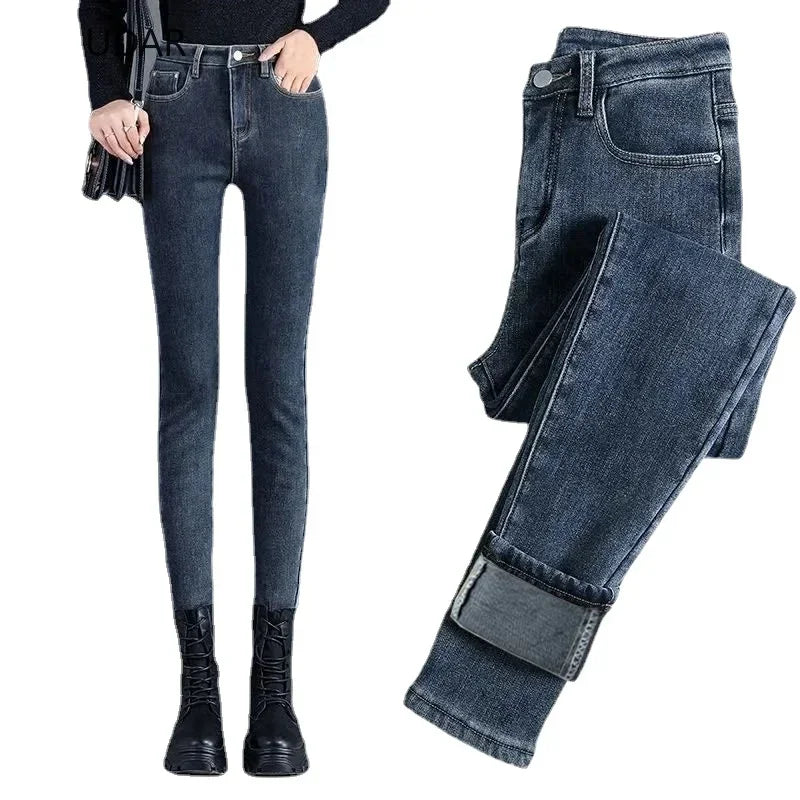 Comfy High Rise Elastic/Skinny Pencil Pant Streetwear/Slightly Stretched/Soft Made Fabric/Hot Sale! 🔥