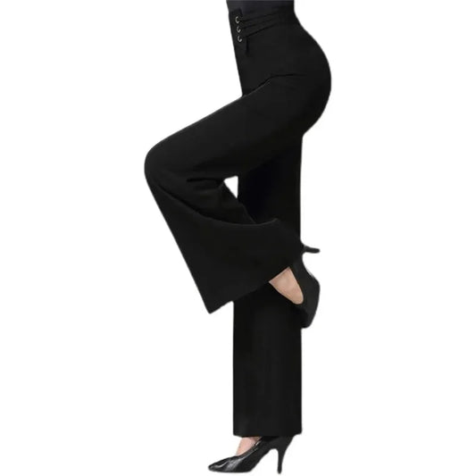 Women's Trousers/New Fashion High Waist Wide Leg Pants/Female Casual Straight Leg Pants.
