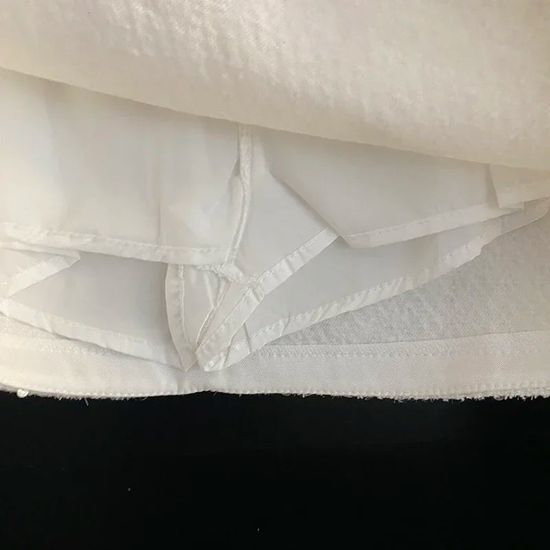 Seasonal High Waist A-line Floral Chain Lace-Up Skirts/Skirts with Shorts/Stretched Above Knee.