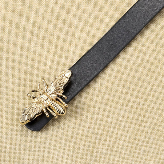 Butterfly Bee Fashioned Belt/Double-Sided/Thin Belts for Women with Skirts/High-End Belt’s/Women's Trouser Belts.