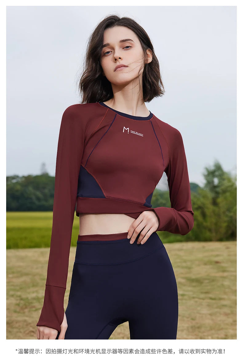 Dark Colored Temperature Make Solid Winter Top/Simple simple Versatile/Stretchable Soft Wear/Comfy With Thumbholes.