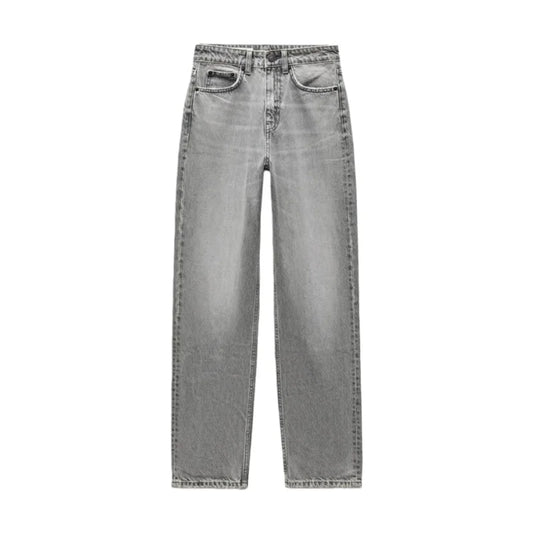 Women’s High-Waisted Straight-Leg Jeans – Classic Relaxed Fit Denim Pants