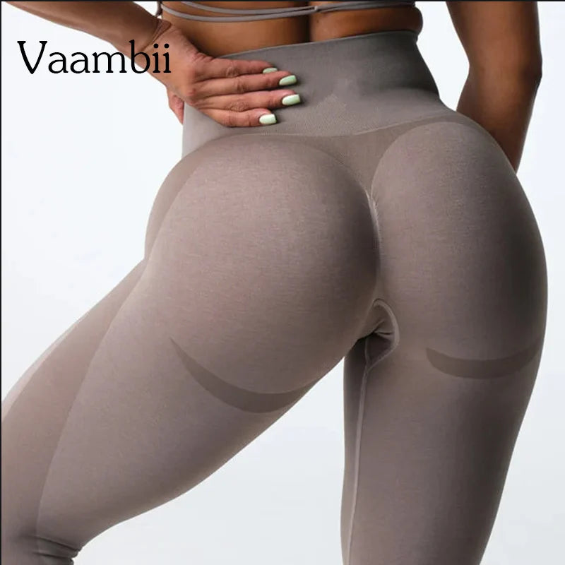 Women’s High-Waist Booty-Lifting Sculpting Leggings – Seamless Padded Shapewear Compression Workout Pants