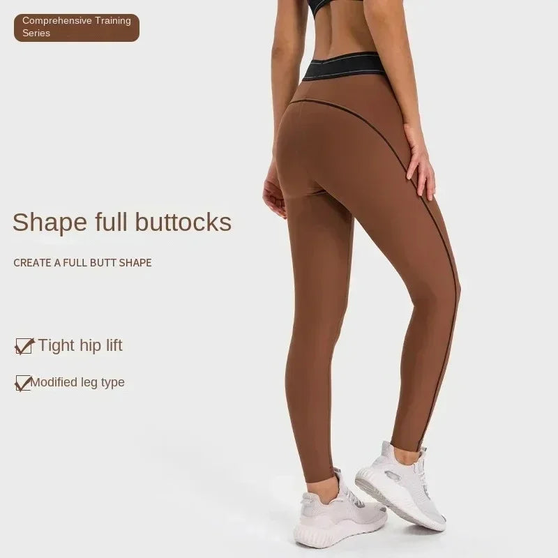 Women's Yoga Pant’s/High-Waisted/Butt-Lifting/Tummy-Control Workout Pants Nude-Feel Tight-Fitting 9-Inch Cropped Legging’s.