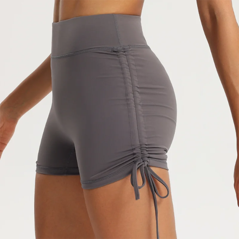 Women's High Waisted Drawstring Shorts Sexy Butt Lifting Gym Yoga Running Shorts Quick Dry Workout Activewear