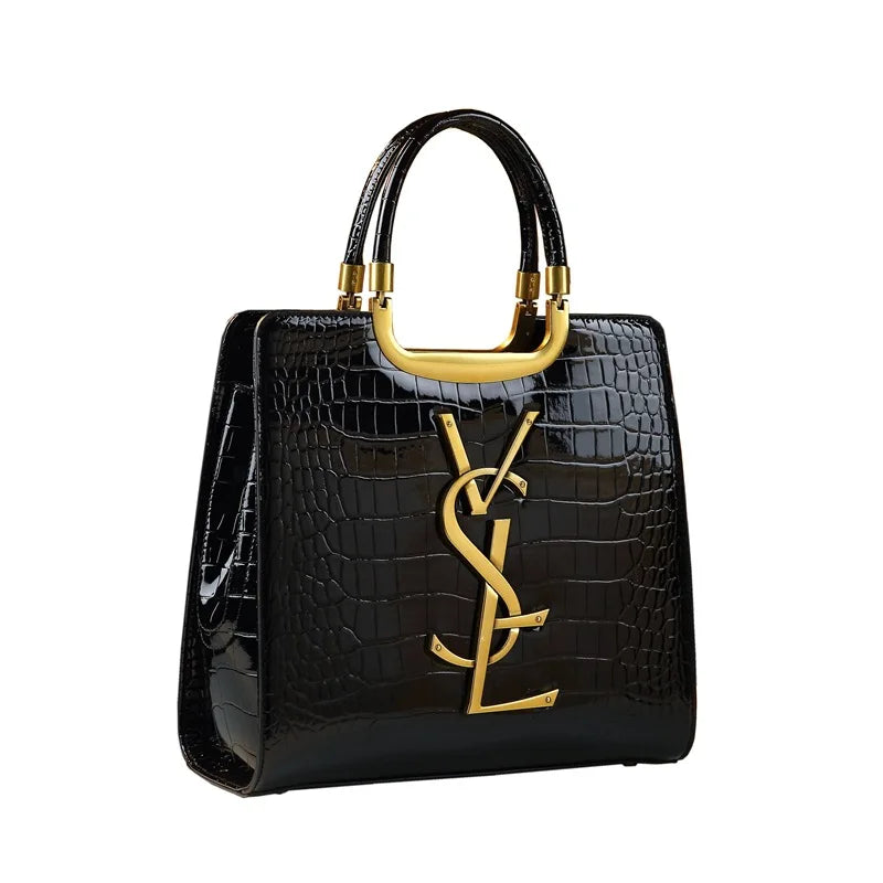 Luxury Crocodile Unique Handbag/Tote Fashion Handbag/Single Printed Shoulder Crossbody Handbag.