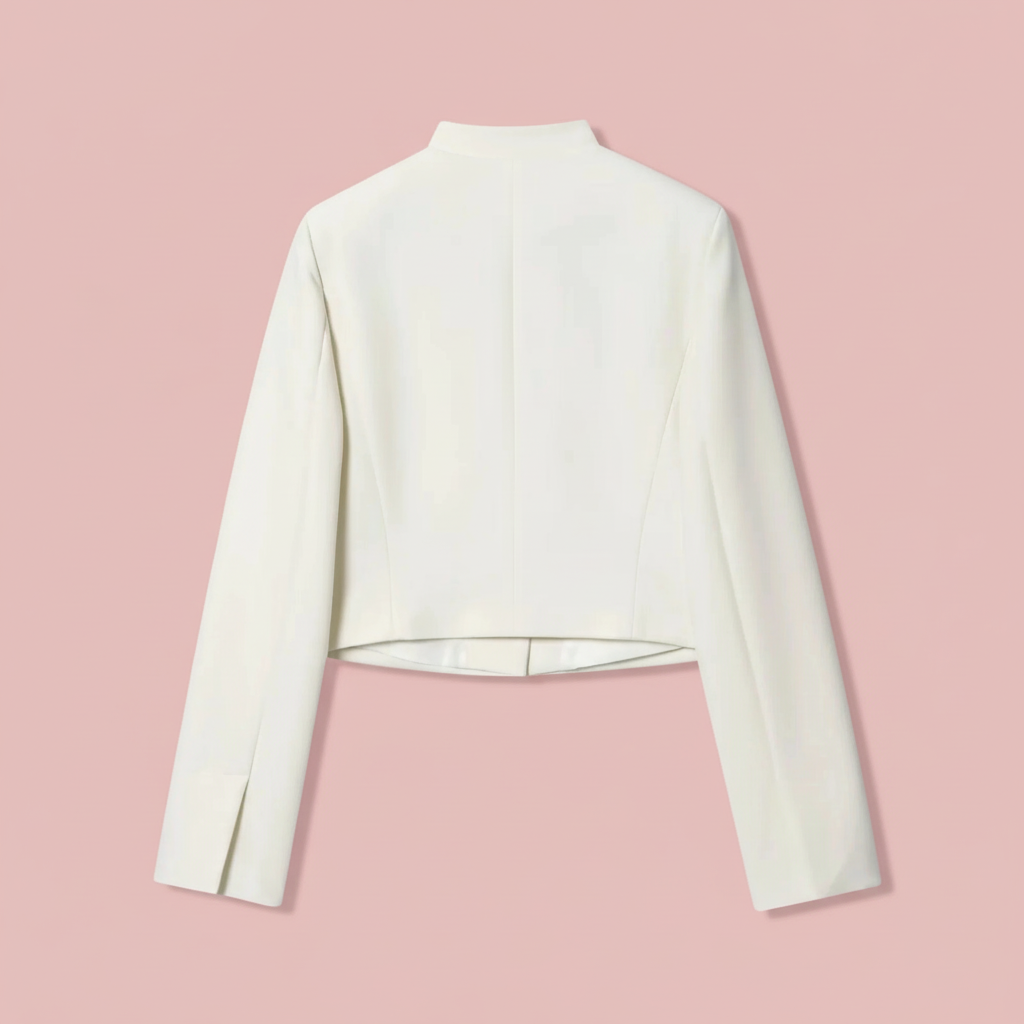 Breathable Cropped Jacket/Elegant Simple Female Single-Breasted Stand Collar Blazer’s Jackets Fashion Slim Coat’s.