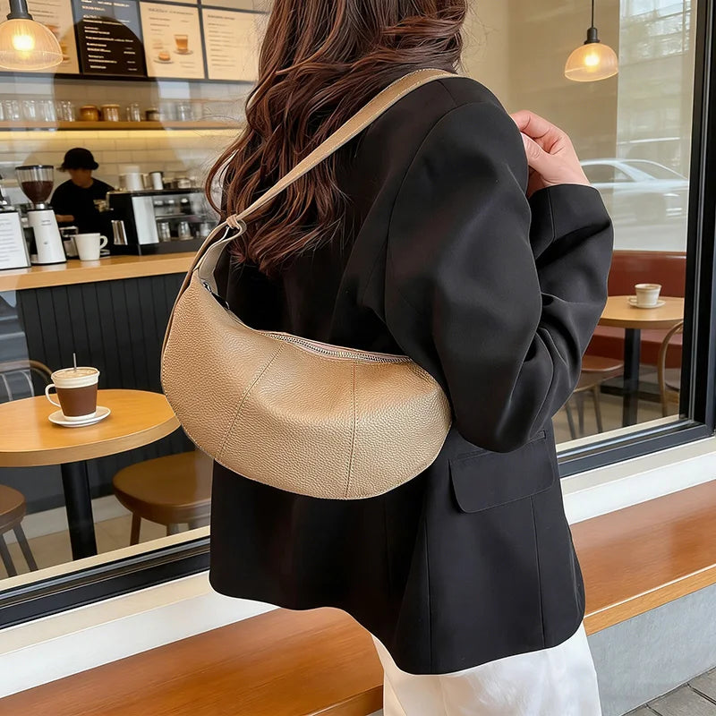 100% Genuine Leather Tote Bag – Premium Minimalist Elegance