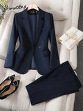 Tailored Long Sleeved Office Blazer/2 Piece Set’s/Elegant Fashion Chic Blazer With Above Knee Skirt.