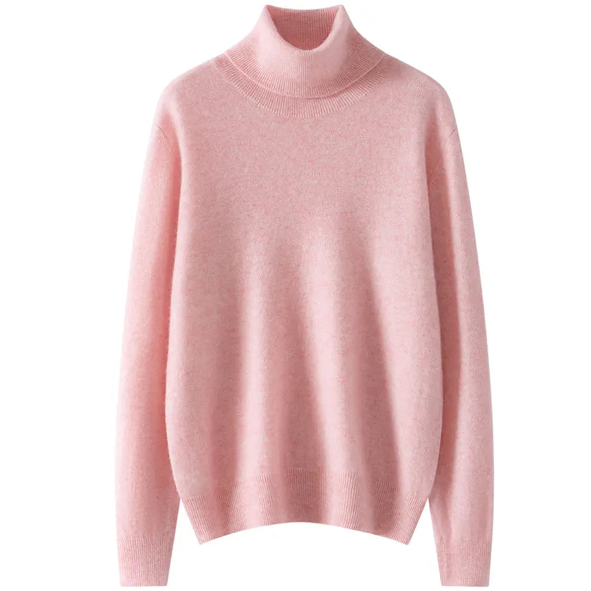 Luxury 100% Cashmere Turtleneck Sweater – Ultra Soft Classic Fit