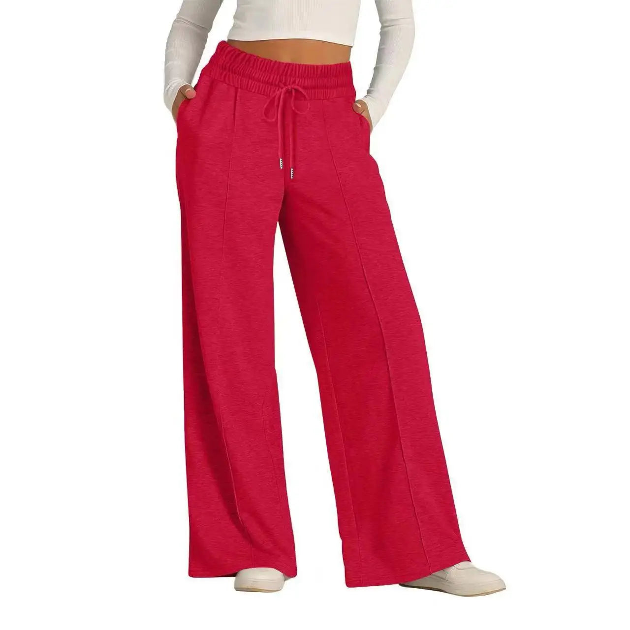Comfort Baggy Wide Leg Sweatpant’s/High Waisted Baggy Flared Pants Drawstring/ Athletic Joggers Casual Daily Wear Loose Yoga Sports Pants.