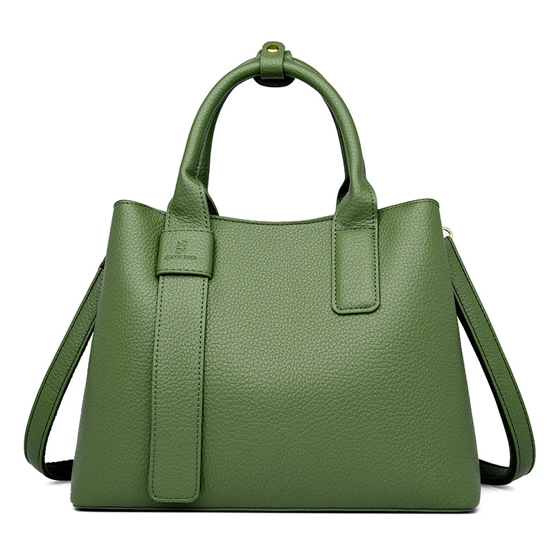 Business Handbags For Women 2025/ Luxury Designer Handbag Pure Color/Big Capacity Shoulder Crossbody Bags Branded Top-handle Tote.