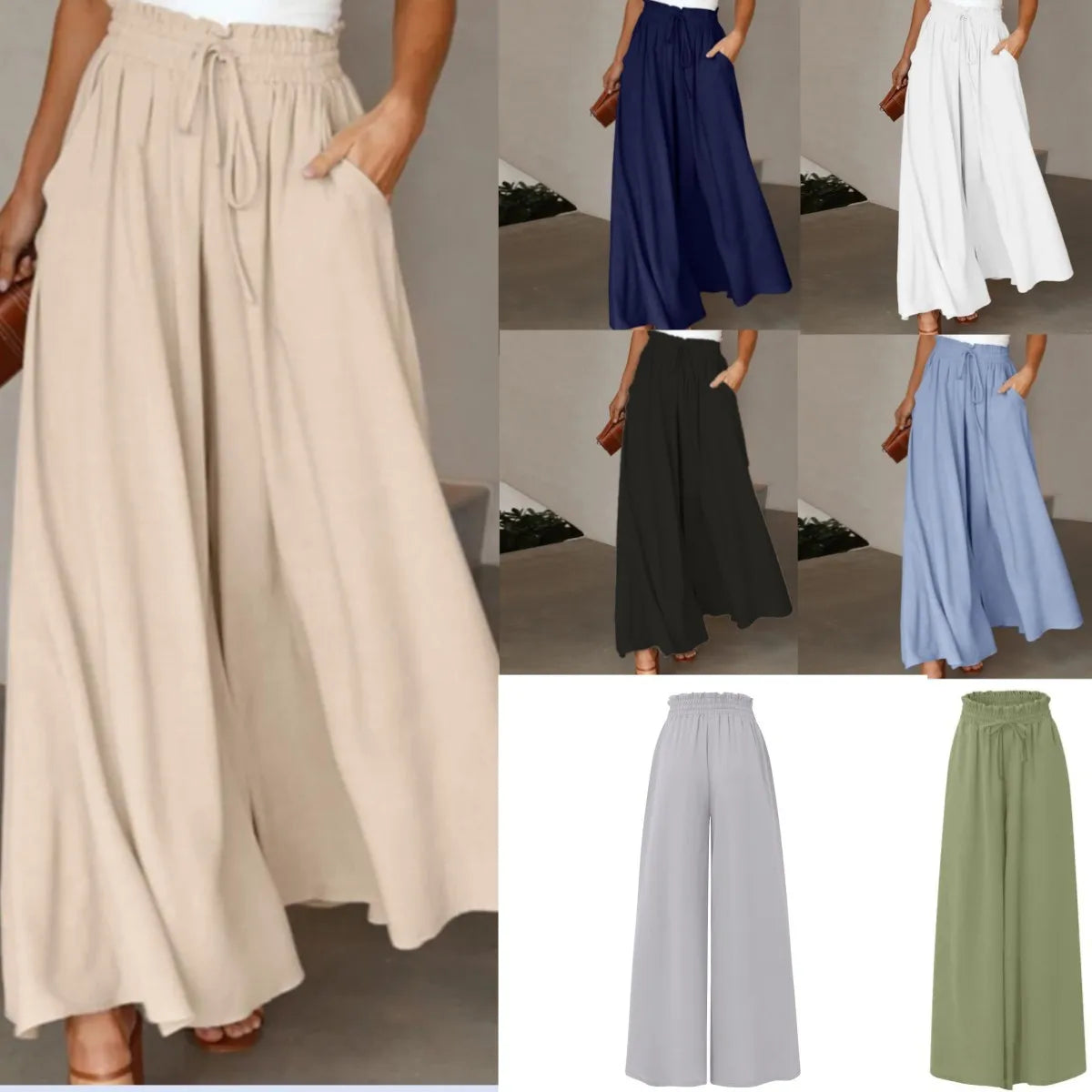 Elegant Flow Wide-Leg Palazzo Pants