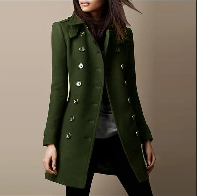 Office Coat Top Lady Casual Long Sleeve Button Coats Tops For Women Elegant Clubwear Womens Clothing Autumn Winter New