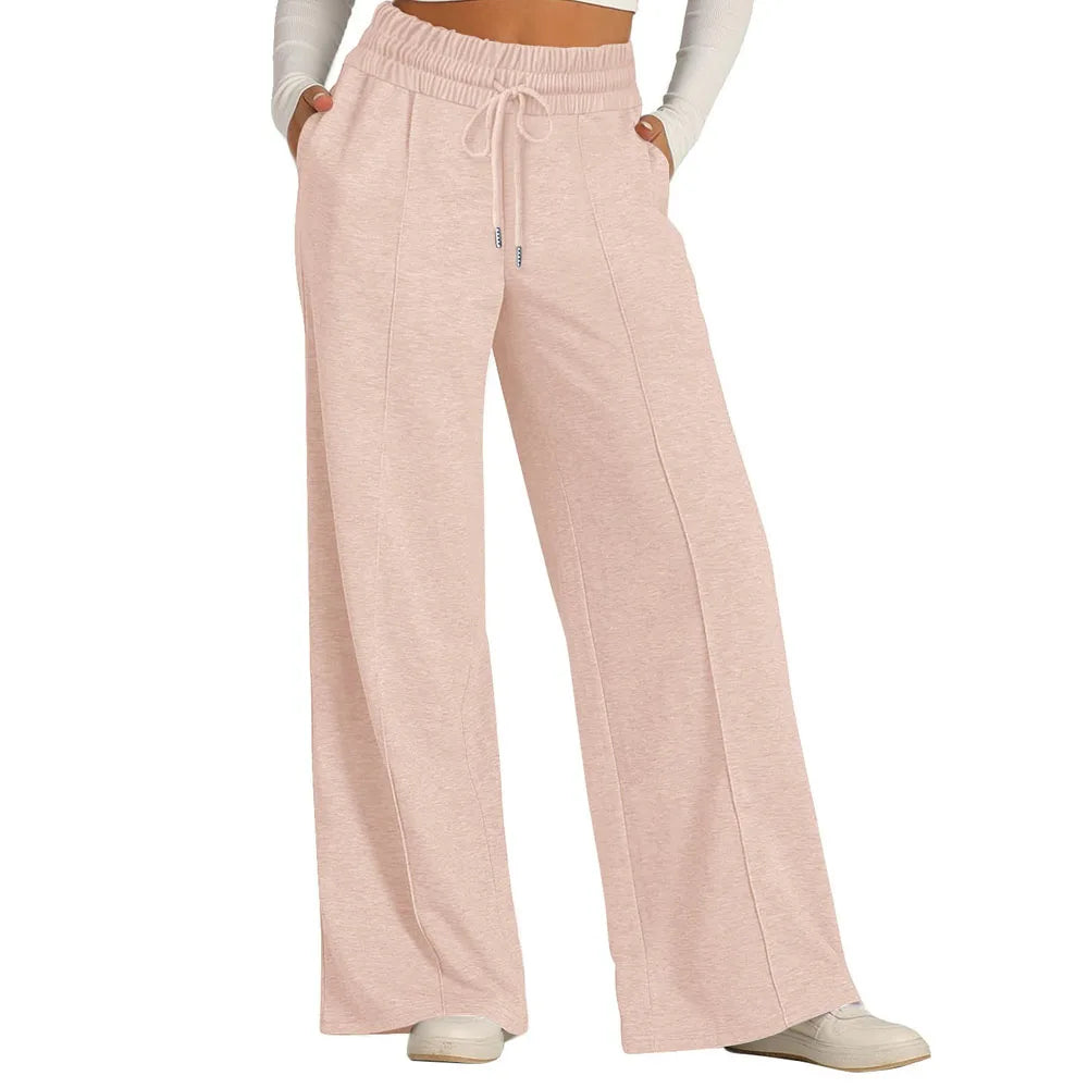 Comfort Baggy Wide Leg Sweatpant’s/High Waisted Baggy Flared Pants Drawstring/ Athletic Joggers Casual Daily Wear Loose Yoga Sports Pants.