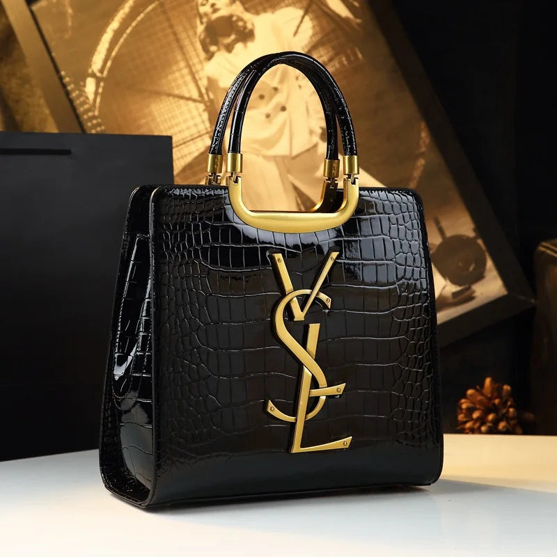 Luxury Crocodile Unique Handbag/Tote Fashion Handbag/Single Printed Shoulder Crossbody Handbag.