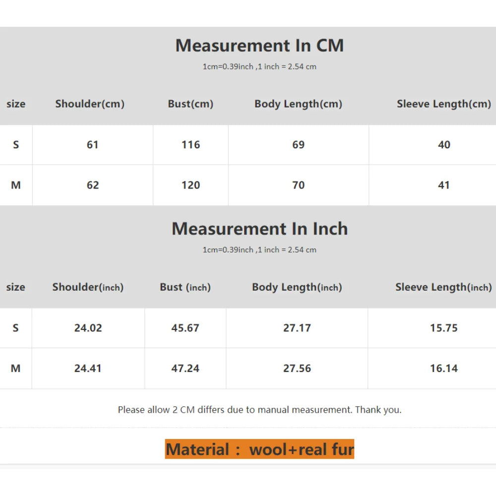 Woolen Blended Winter Coat’s/Female New Fox Fur Coat/Autumn Woolen Coat/Real Fur Collar/Women Warm Clothing.