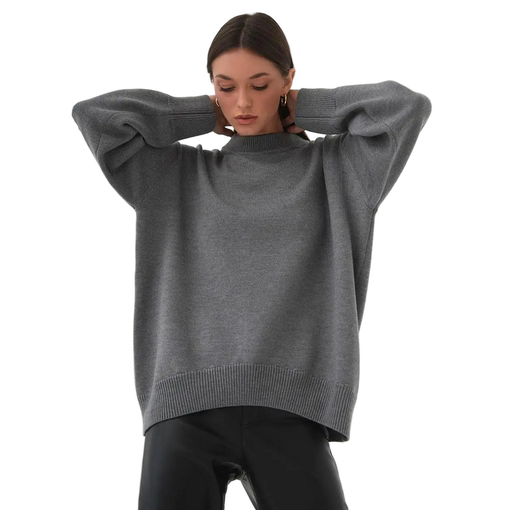 Phantasy Fashion Women Sweater’s/Oversized O Neck/Autumn Winter/Thick Warm Pullover Tops Casual Loose Knitted Sweater’s.