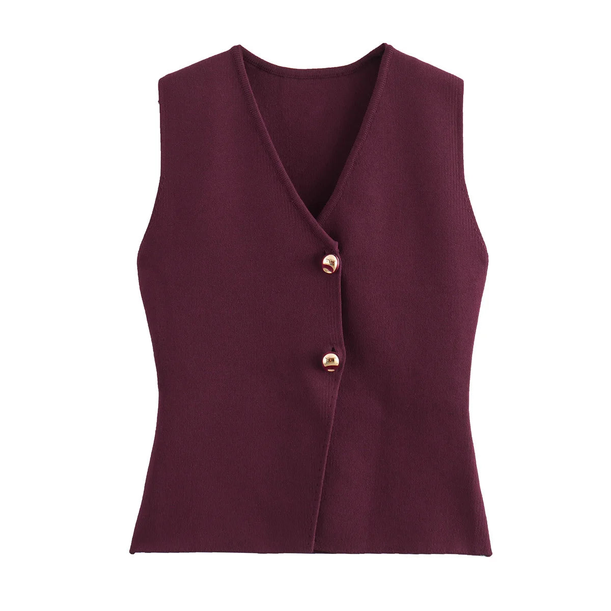 Solid Knit Vest Top/Cropped Sleeveless/Top Female Holiday Knitted Short Tops/Tatting Craft.