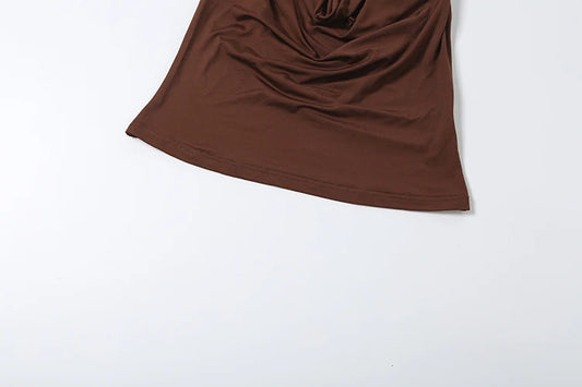Timeless Elegance Metal Accent Halter Top