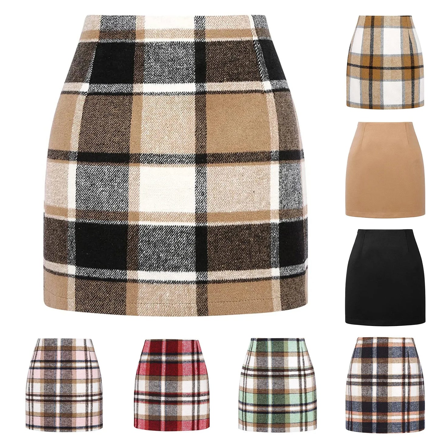 Trending Hot Corduroy Half Skirt/Tight Skirt/Single-breasted/Corduroy Slim Skirts/Leather Fabric/Above Knee Acetate.