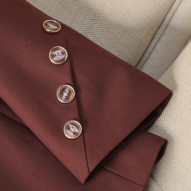 NAVIU Fashion Blazer/New Business Formal Long Sleeved Buttoned Blazer/ SlimJacket Office Ladies Work Blazer’s.