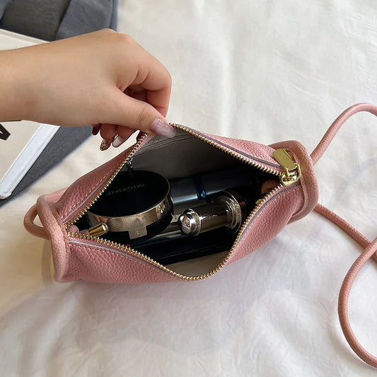 Modern Blend Boutique™ | Luxe Genuine Cowhide Leather Crossbody Bag – Premium Braided Strap Shoulder Purse for Women