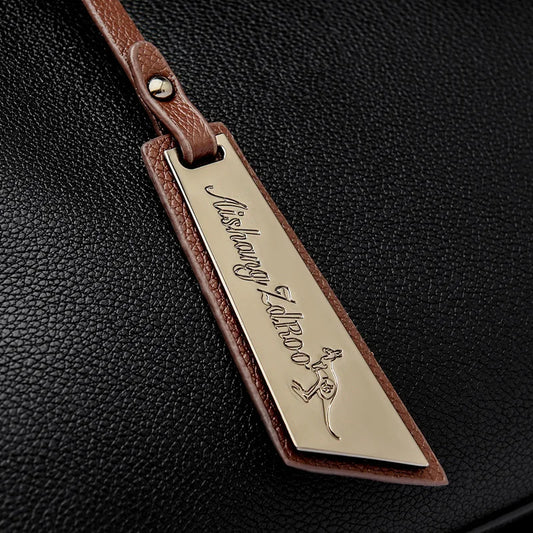 Elegant Genuine Leather Tote Handbag – Luxury Pattern Shoulder Bag with Braided Handle & Adjustable Strap