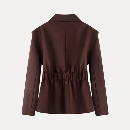 2026 Premium Women’s Slimming Shoulder Pad Suit Jacket – Neutral Style Short Coat ✨