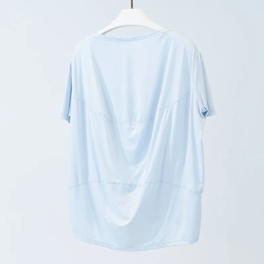 Women’s Cooling Active Top with Utility Pockets | Breathable Stretch Fitness Shirt