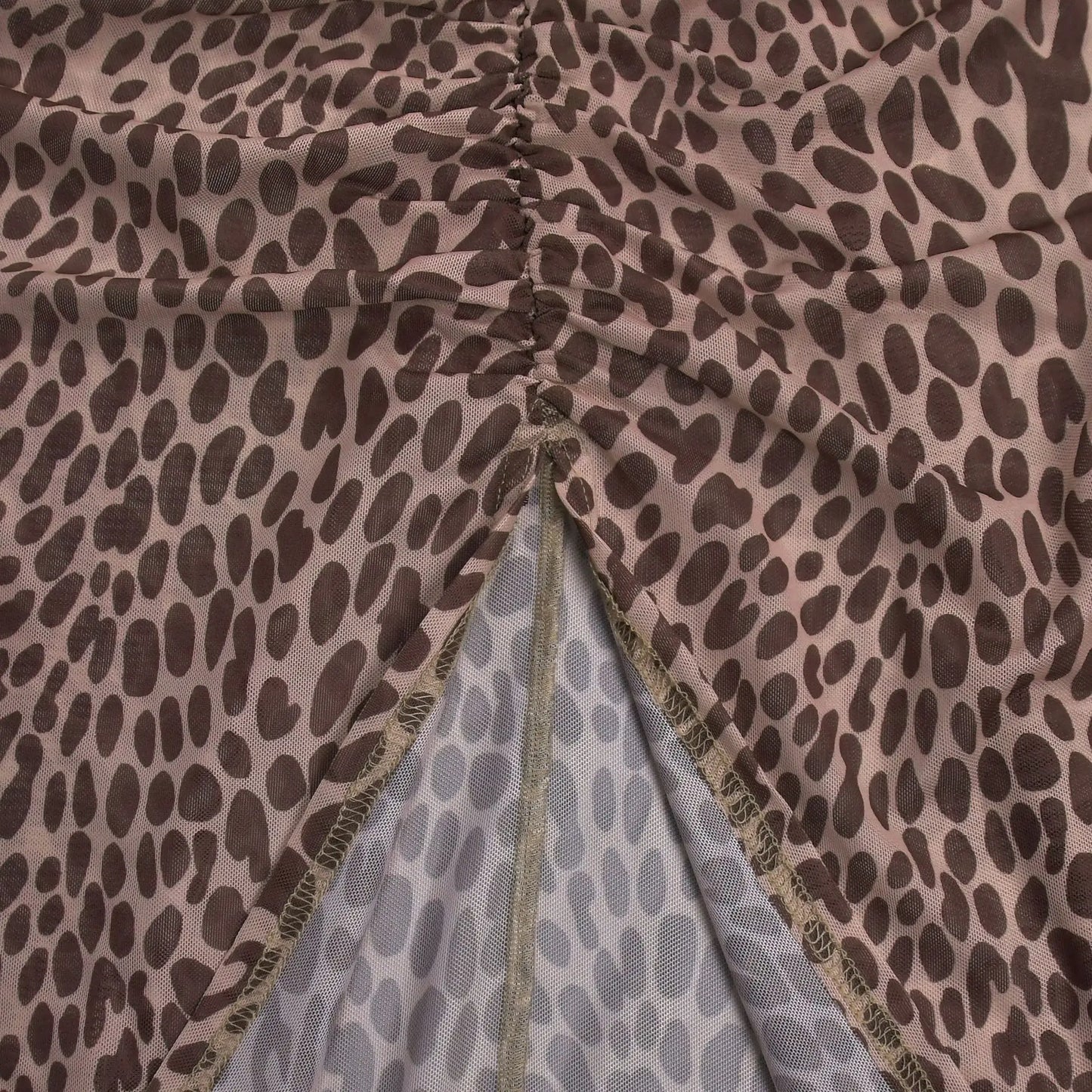 Luxury Leopard Print Cut-Out Maxi Dress – Deep V Long Sleeve Bodycon Gown