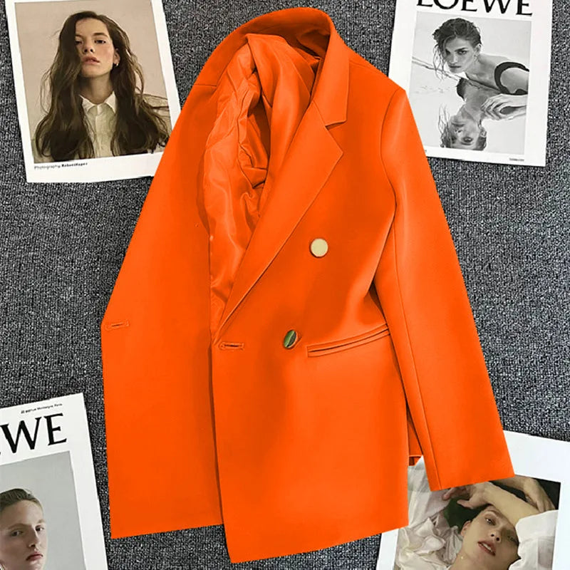 Elegant Single Button Blazer/Autumn Long Sleeve Slimmed Stylish Jacket’s/Single Button Blazer/Casual Chic Tops Coat’s.