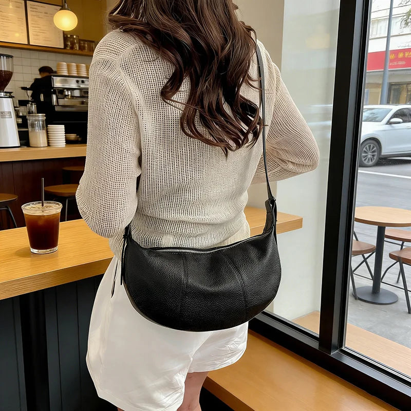 100% Genuine Leather Tote Bag – Premium Minimalist Elegance