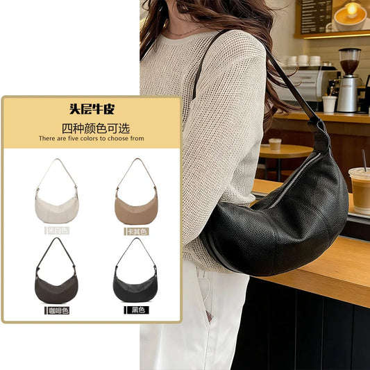 100% Genuine Leather Tote Bag – Premium Minimalist Elegance