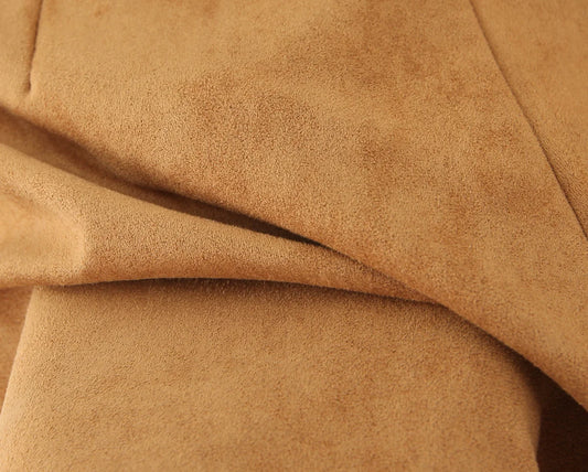 YENKYE Retro Brown Faux Suede Shorts for Women – High-Waist Casual Vintage Short Pants