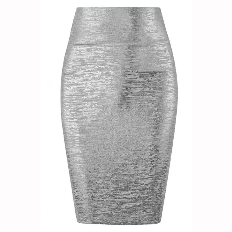 High-Waisted Black Bodycon Pencil Skirt | Stretchy Slim-Fit Midi Skirt for Women | Elegant Shaping Skirt