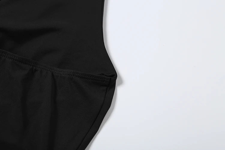 Timeless Elegance Metal Accent Halter Top