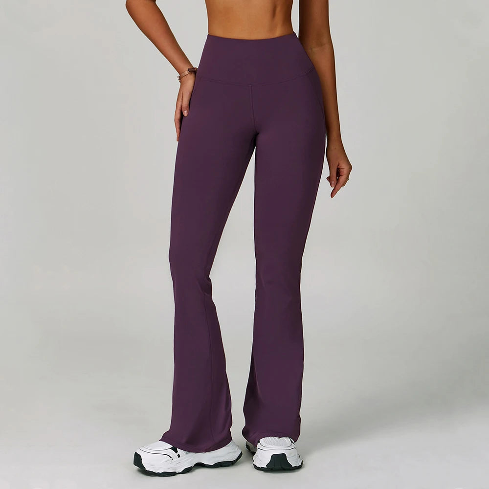 Wide Leg Fitness Yoga Legging Running Pant’s/Tight Bell-bottoms Workout Legging High Waist Push Up Sport Running Yoga Pant’s.
