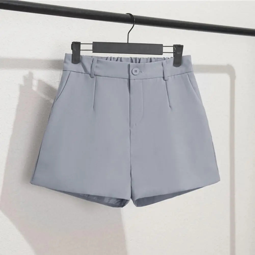 Suited Line Shorts Elegant High Waist/Wide Leg Suit Short Commute Summer Suit Shorts Casual Slim Hot Short Pants