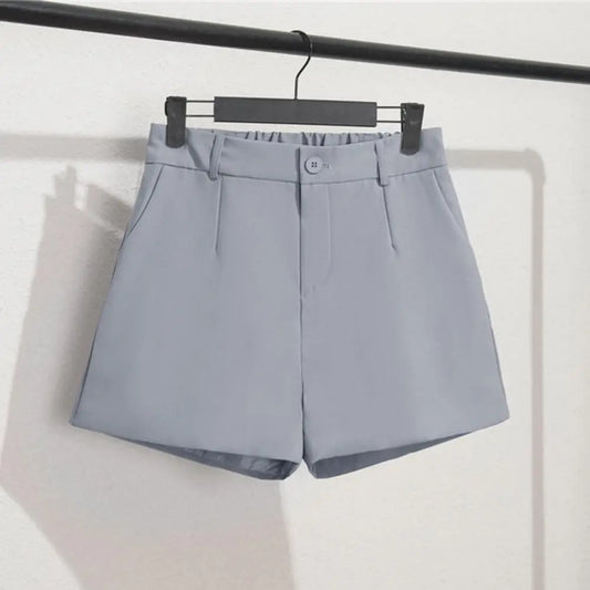Suited Line Shorts Elegant High Waist/Wide Leg Suit Short Commute Summer Suit Shorts Casual Slim Hot Short Pants
