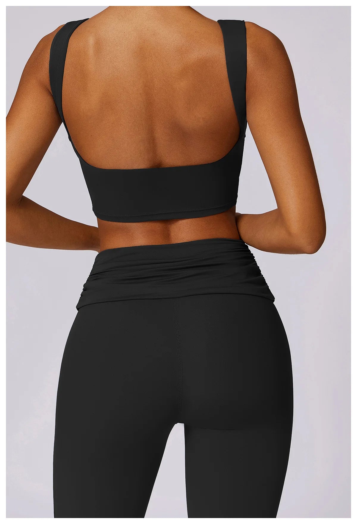 High-Waisted Flared Active Pants with Sculpting Fit – Neutral Beige