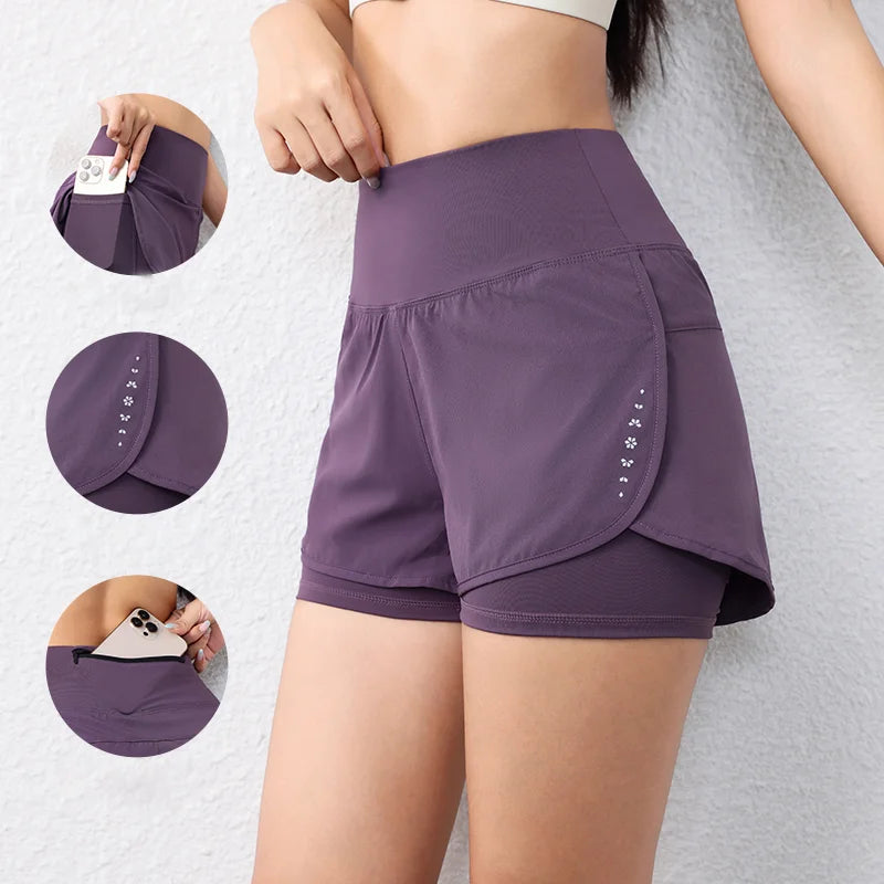 Quick Dry drying Running Short’s/Elastic Layered Waist Active Sport’s/Pocketed Yoga Short’s.