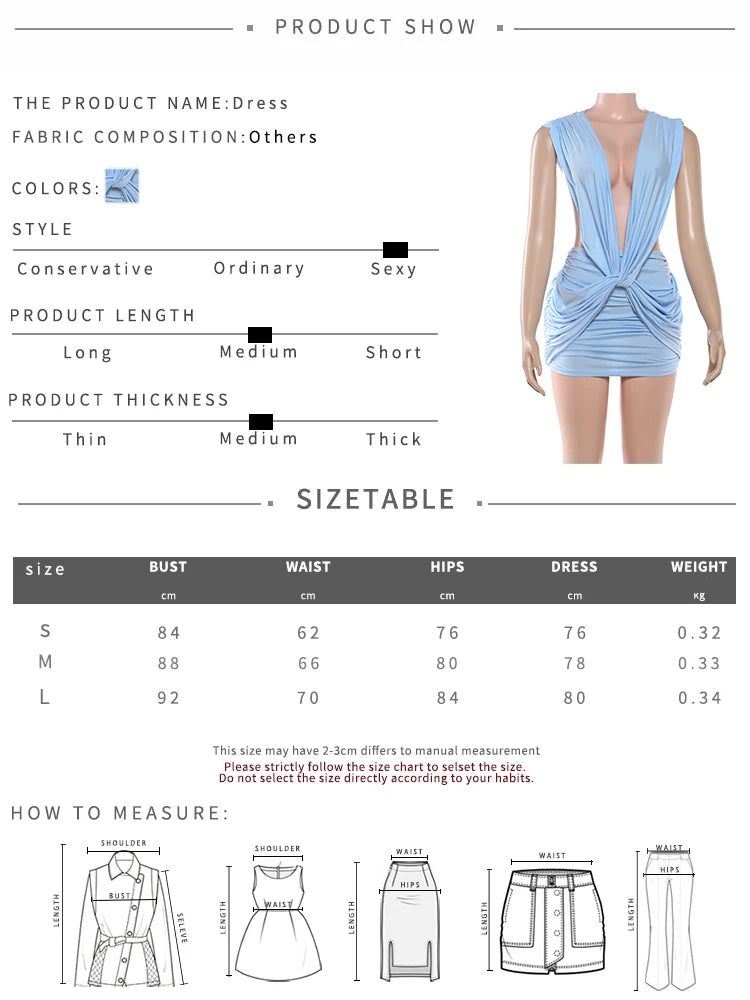 Timeless Deep V-Neck Ruched Bodycon Mini Dress – Elegant Sleeveless Stretch Party Dress for Women