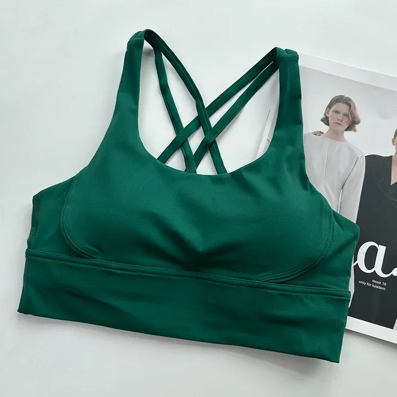 2 Piece Yoga Suits Cross Back Sport’s Bra/Stretchy High Waist/Athletic Leggings Breathable Running Outdoor Pilates Sportswear.