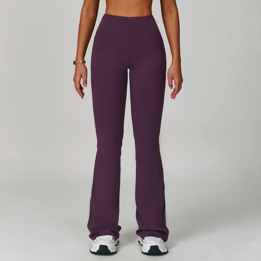 Wide Leg Fitness Yoga Legging Running Pant’s/Tight Bell-bottoms Workout Legging High Waist Push Up Sport Running Yoga Pant’s.